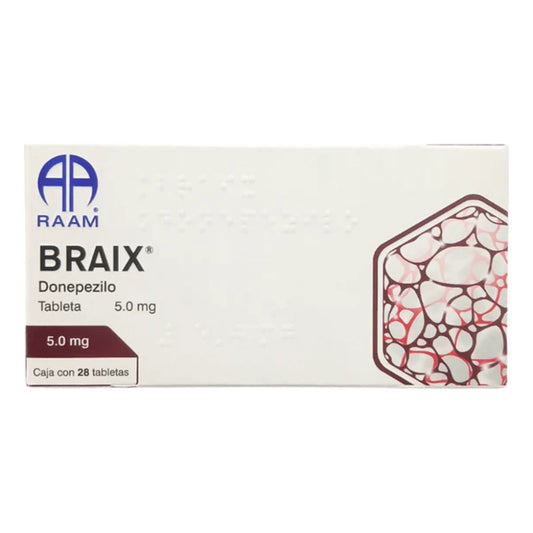 Donepezilo 5 Mg Braix Caja Con 28 Tabletas Raam
