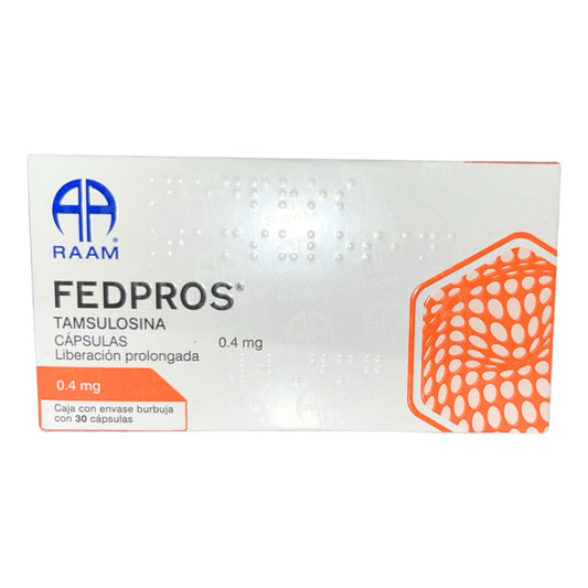 Fedpros Tamsulosina 0.4 Mg Caja Con 30 Cápsulas Raam
