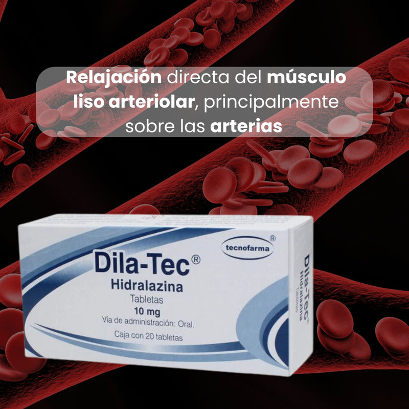 Dila-tec Tabletas 10 Mg Caja Con 20 Tabletas