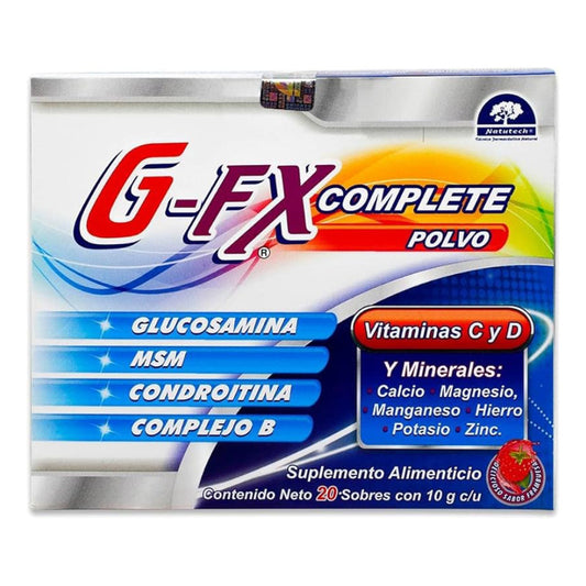 G-fx Complete Polvo 20 Sobres Suplemento Alimenticio Frambuesa