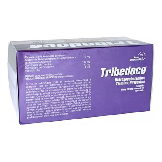Tribedoce 50000 Solución Inyectable, 5 Ampolletas 2 Ml