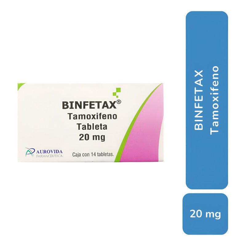 Binfetax Tamoxifeno 20mg Con 14 Tabletas Aurovida