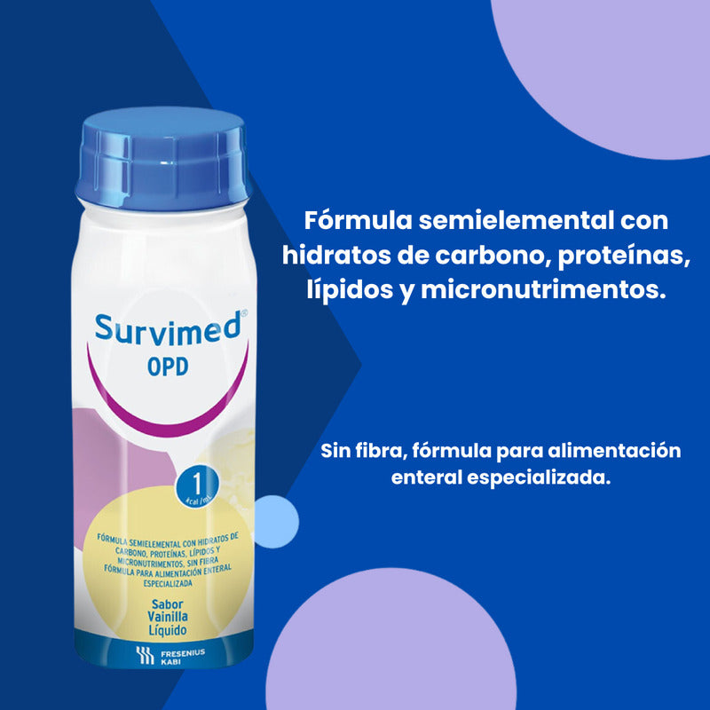 Survimed Opd Sabor Vainilla Paquete De 24 Botellas De 200ml Vainilla