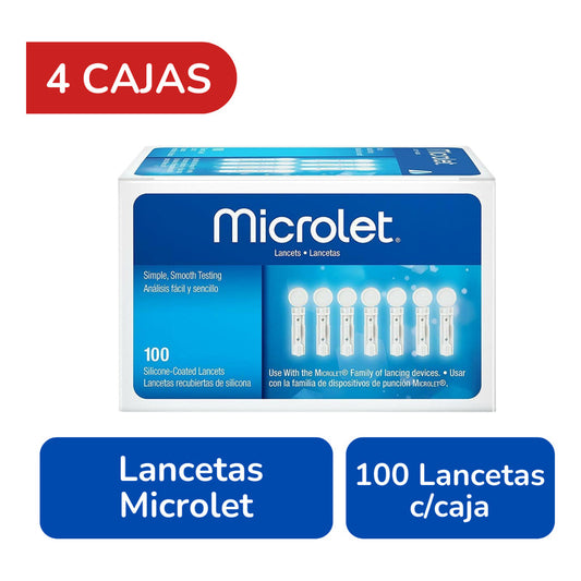 Contour Microlet Lancetas Paquete Con 400 Lancetas