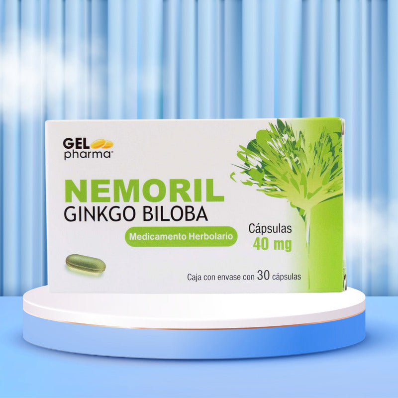 Nemoril Ginkgo Biloba Caja Con 30 Caps. 40 Mg Gel Pharma