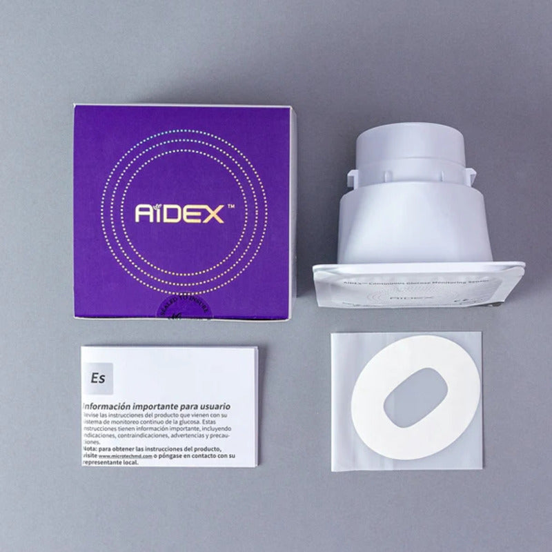 Sensor De Repuesto Aidex Monitor Continuo De Glucosa Beige