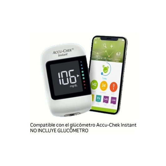 Accu-chek Instant 100 Tiras Y 100 Lancetas P Glucometro