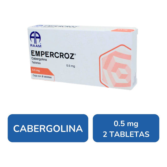 Empercroz Cabergolina 0.5 Mg Caja Con 2 Tabletas