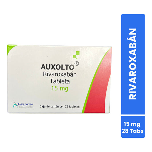 Auxolto Rivaroxabán Caja Con 28 Tabs. 15 Mg Aurovida