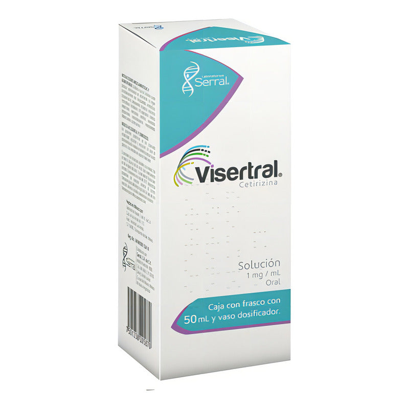 Visertral Solución 100 Mg/100 Ml, 1 Frasco 50 Ml + Vaso Dosificador