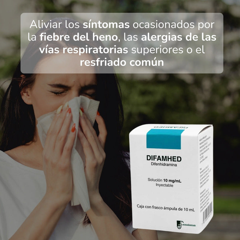 Difamhed Difenhidramina 10mg/ml Sol Inyec. 10ml Farmadextrum
