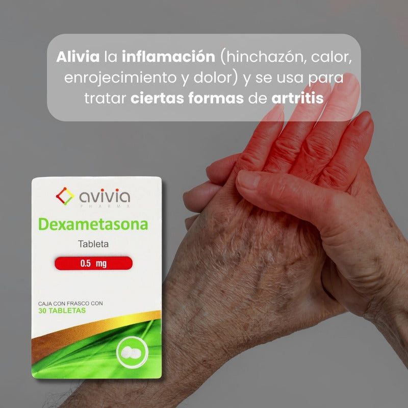 Dexametasona 0.5 Mg Caja Con 30 Tabletas Avivia Pharma