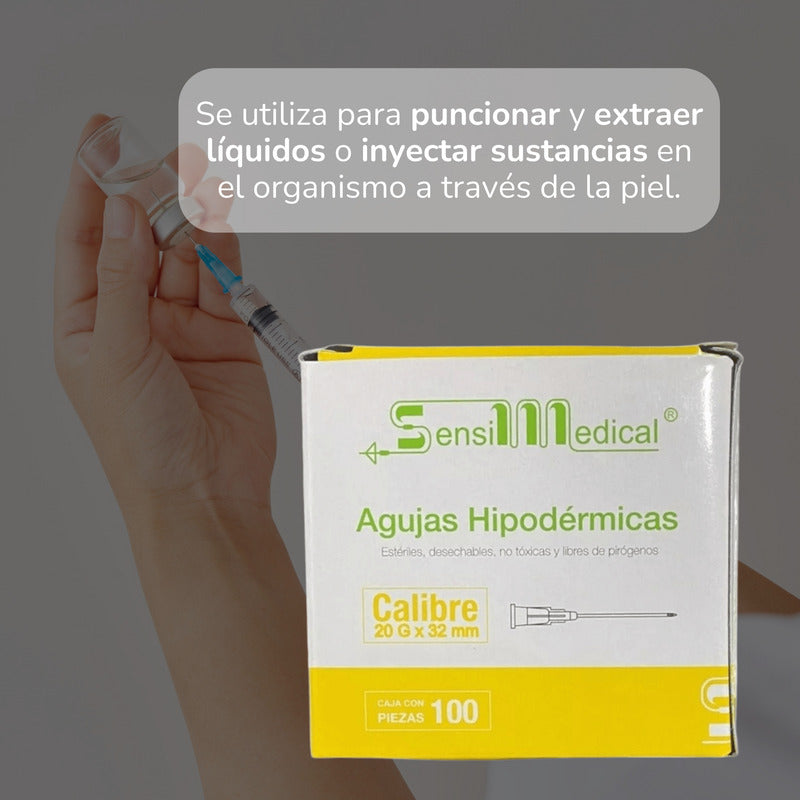 Jeringa De 3 Ml Aguja De 20g X 32 Mm 100 Pzs Jayor