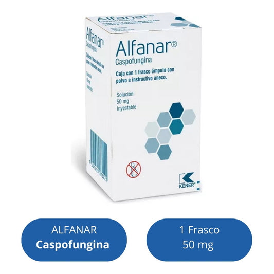 Kener Alfanar Caspofungina 1 Ampula Polvo Solucion 50mg Iny