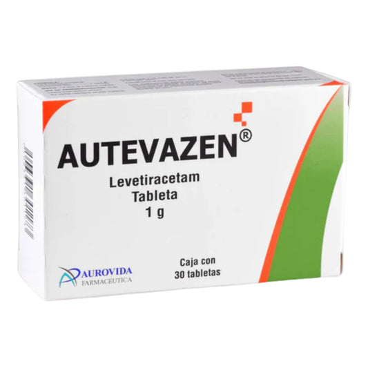 Autevazen Levetiracetam Caja Con 30 Tabs. 1 G Aurovida