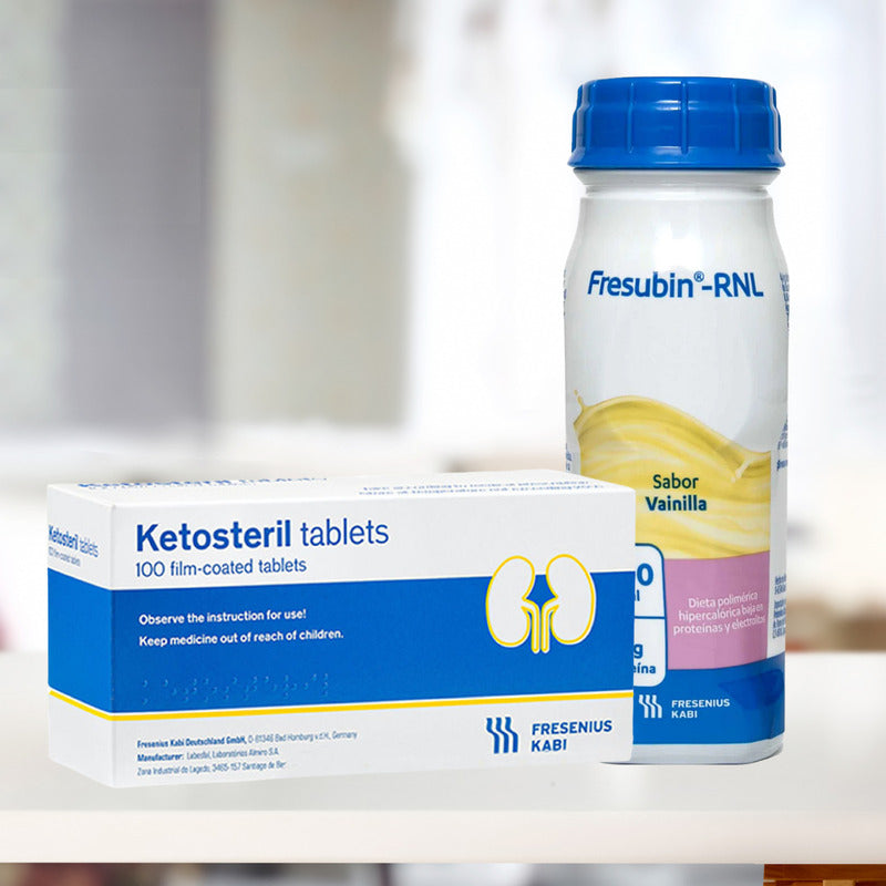 Ketosteril 630mg 2cajas 100tabletas C/u Fresenius Kabi Sin Sabor
