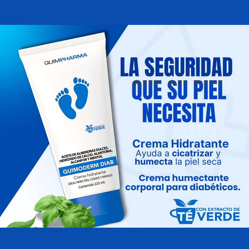 Quimoder Crema Hidratante Diabetes 225 Ml Quimpharma Almendras