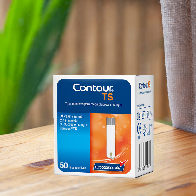 Tiras Contour Ts Para Glucómetro - Paquete 100 Unidades