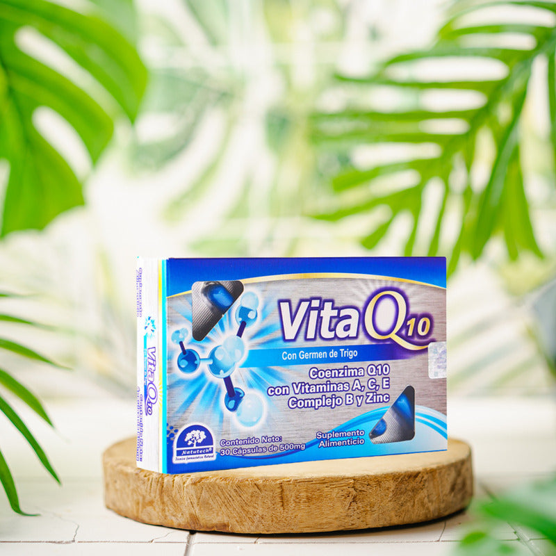 Vita Q10 Caja Con 30 Cápsulas De 500 Mg Natutech Sin Sabor