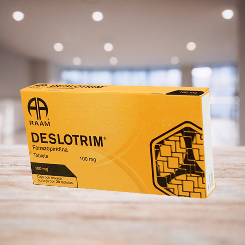 Deslotrim Fenazopiridina 100 Mg 2 Cajas 20 Tabletas C/u Raam
