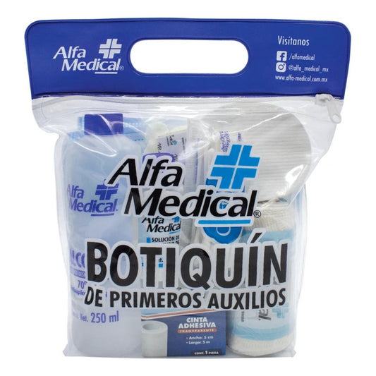 Botiquín Primeros Auxilios Grande Con 36 Piezas Alfa Medical