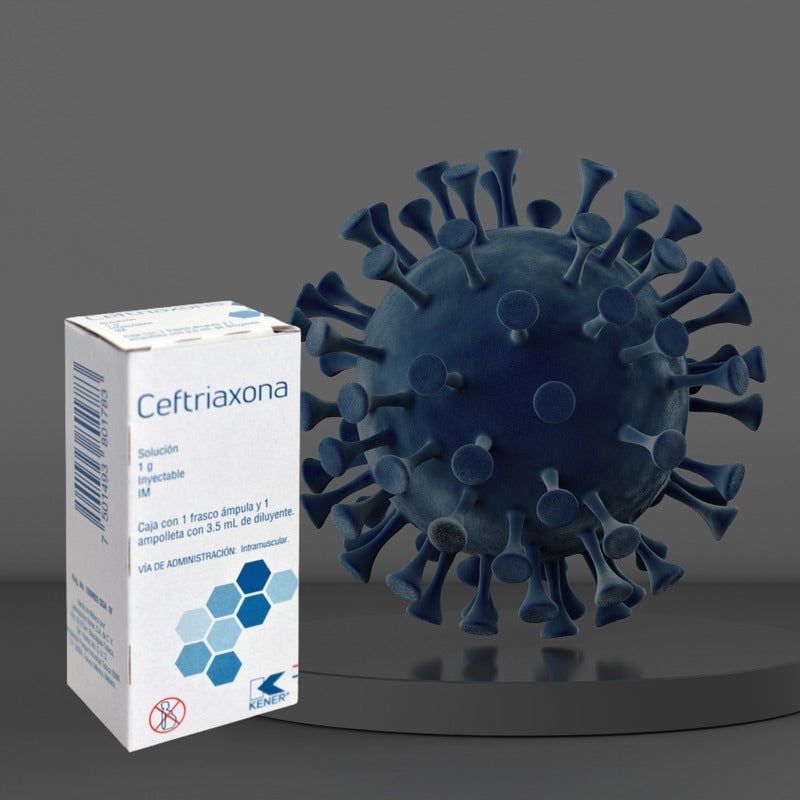 Ceftriaxona Solución 1g Ampolleta 3.5ml Kener