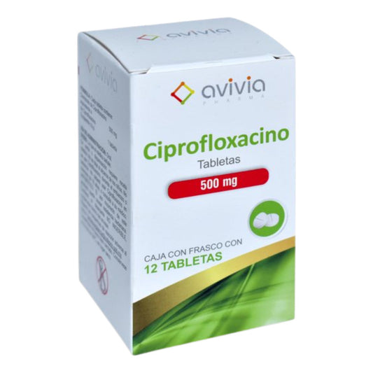 Ciprofloxacino 500 Mg Caja Con 12 Tabletas Avivia Pharma