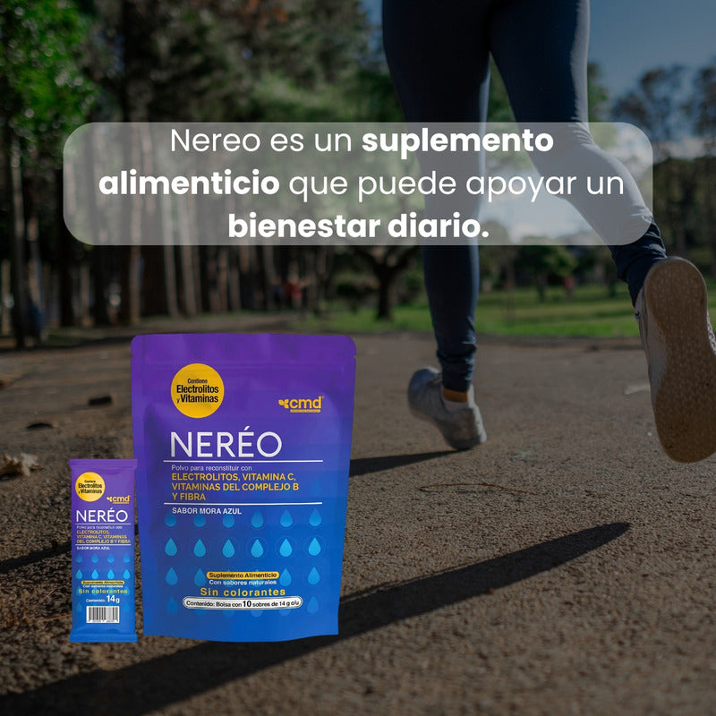 Neréo Suplemento Alimenticio 10 Sobres 14 G Multivitamínico Mora Azul