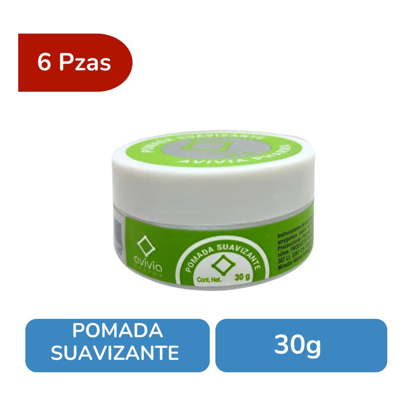 Pomada Suavizante 6 Botes De 30 G Cada Uno Avivia Pharma Almendras