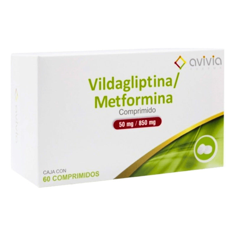 Vildagliptina / Metformina 50 Mg / 850 Mg 60 Comprimidos