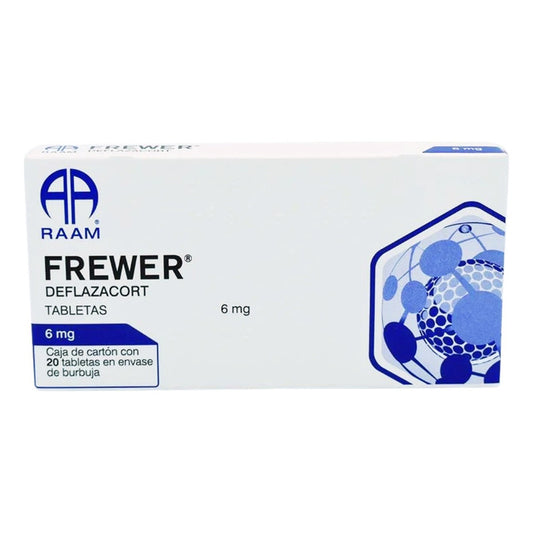 Frewer Deflazacort 6 Mg Caja Con 20 Tabletas Raam