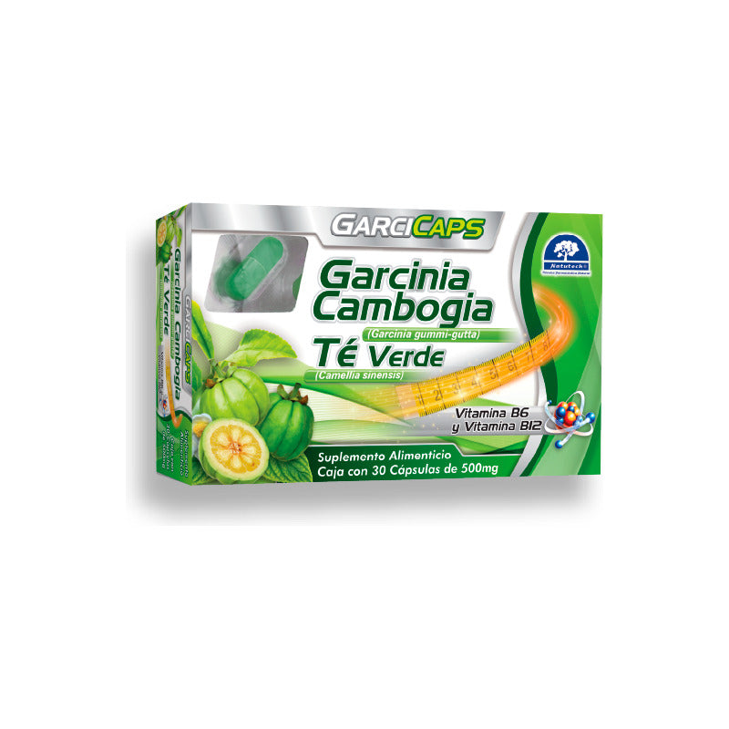 Garcicaps Garcinia Cambogia 500 Mg 30 Cápsulas Natutech Sin Sabor
