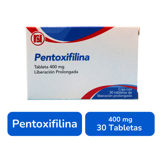 Pentoxifilina 400 Mg Con 30 Tabletas Randall