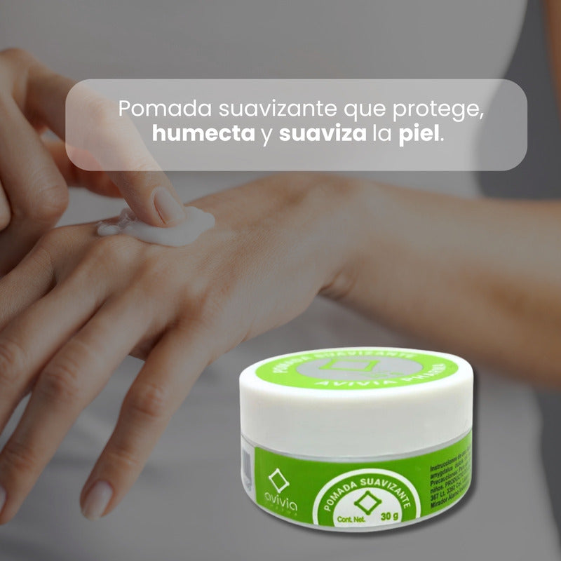 Pomada Suavizante 6 Botes De 30 G Cada Uno Avivia Pharma Almendras