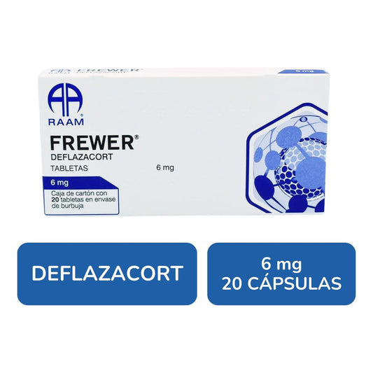 Frewer Deflazacort 6 Mg Caja Con 20 Tabletas Raam