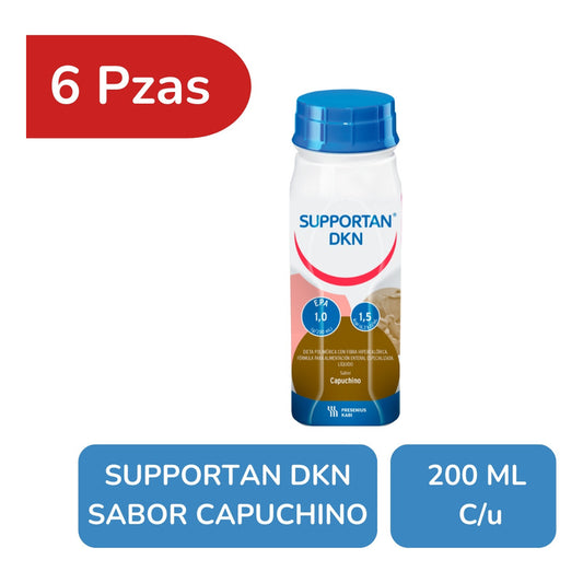 Supportan Dkn Capuchino 6 Botellas De 200 Ml C/u