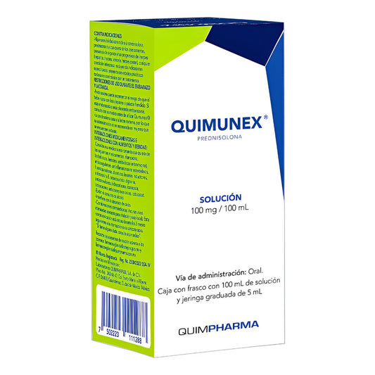 Quimunex Prednisolona Caja Con 100 Ml De Solución Quimpharma