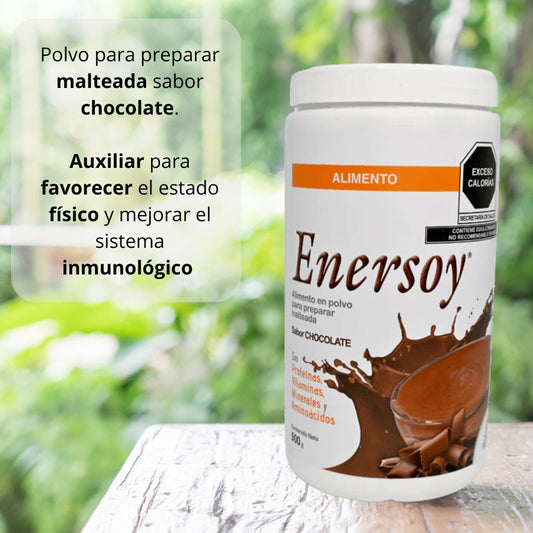 Enersoy Polvo 500 G Para Malteada De Chocolate Con Proteínas