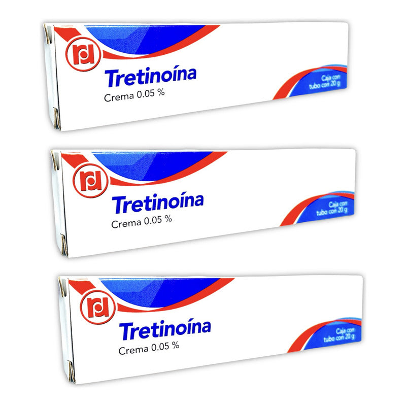 Tretinoina Ácido Retinoico 5% Crema 3 Cajas 20g C/u Randall