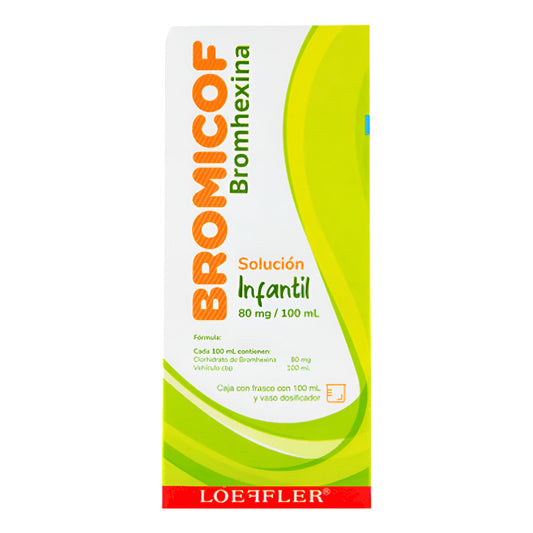 Bromicof Bromhexina 80 Mg Infantil Solución 100 Ml Loeffler
