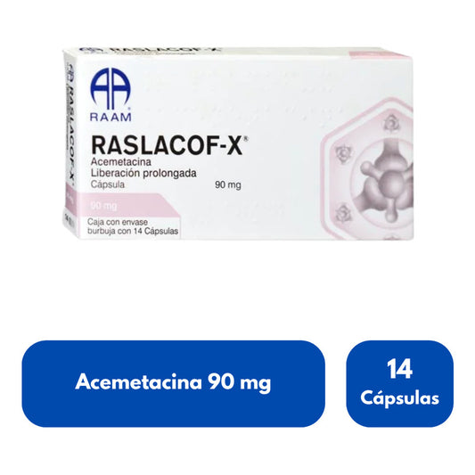 Acemetacina 90 Mg Raslacof Liberación Prolongada 14 Cápsulas