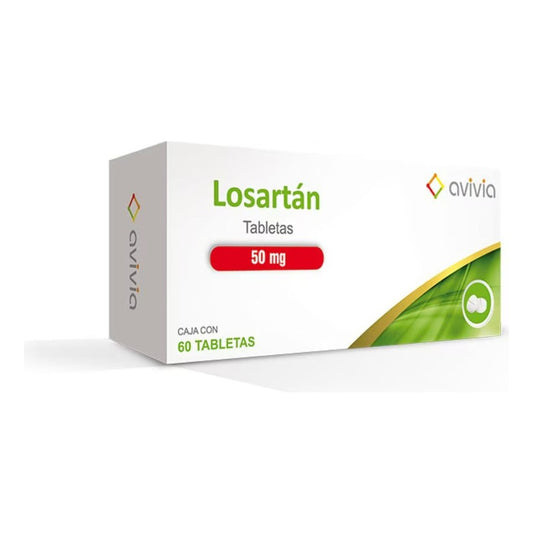 Avivia Losartan 1caja De 60 Tabletas 50 Mg