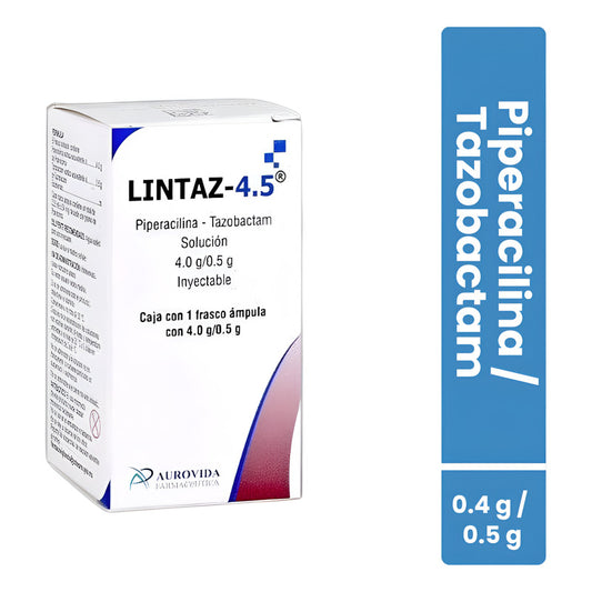 Lintaz -4.5 Piperacilina, Tazobactam 4.0 / 0.5 G Polvo
