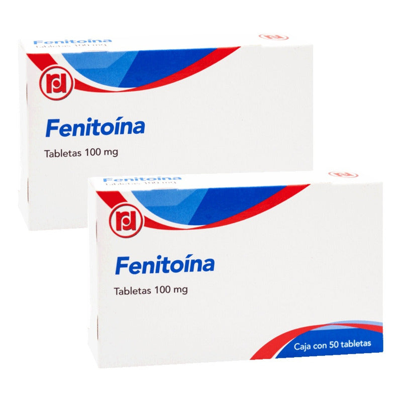 Fenitoína 100 Mg 2 Cajas Con 50 Tabletas C/u Randall