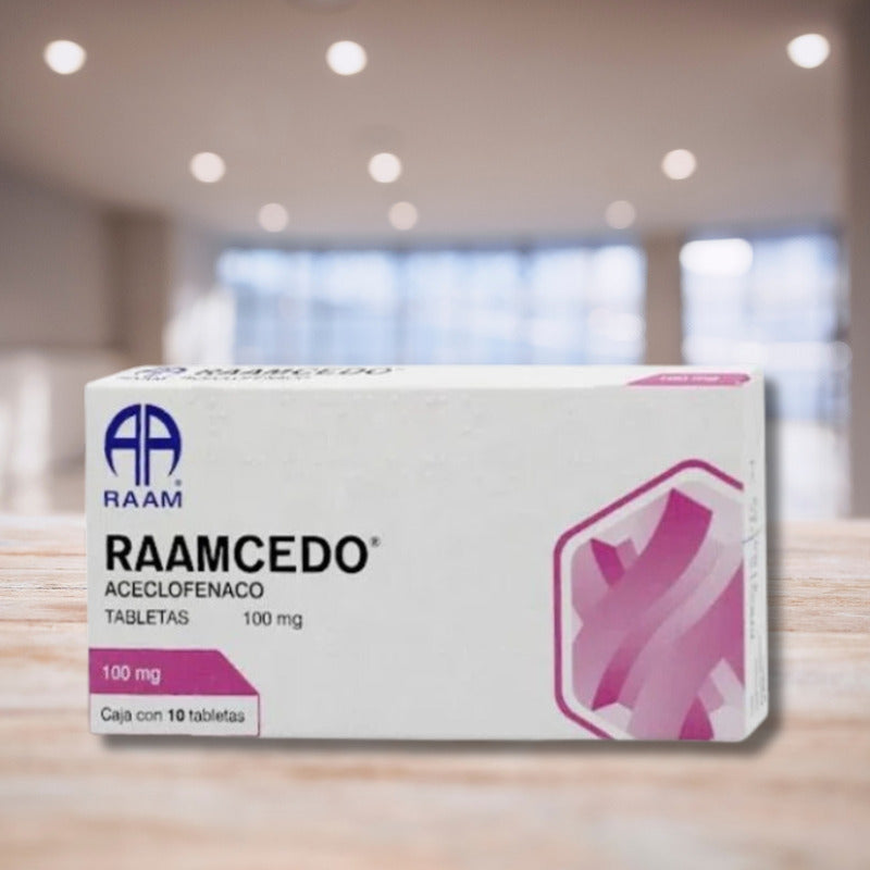 Raamcedo Aceclofenaco 100 Mg 3 Cajas Con 10 Tabletas C/u
