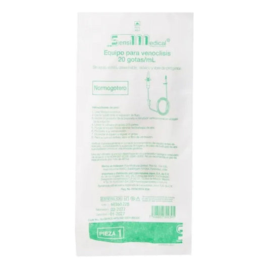 Equipo P/venoclisis Normogotero 20 Gotas 25 Pzas. Jayor