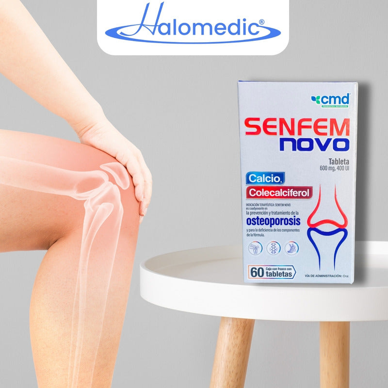 Senfem Novo Calcio Osteoporosis 60 Tabletas 5g Sin Sabor