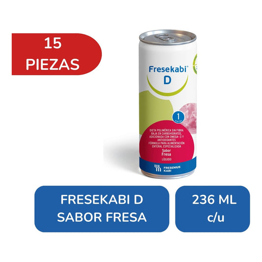 Fresekabi D Fresa 236 Ml 15 Piezas Fresenius Kabi