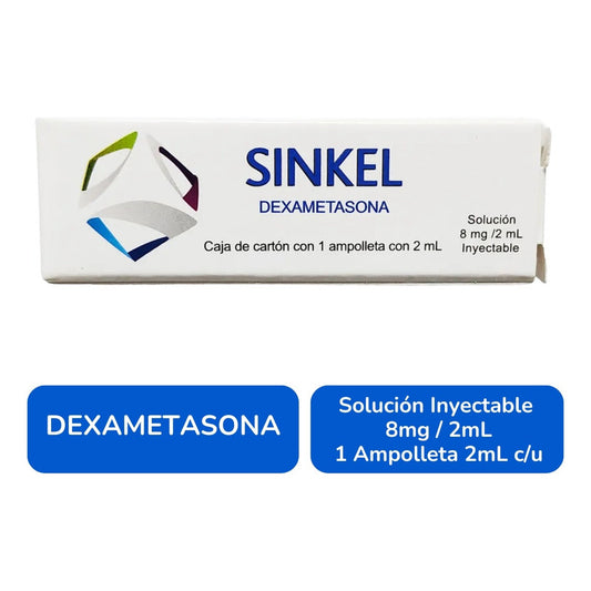 Sinkel Dexametasona 8 Mg/2 Ml Inyectable 1 Amp. 2 Ml Dankel