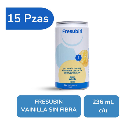 Fresubin Sin Fibra Vainilla 1 Kcal 15 Latas Con 236 Ml C/u Vainilla